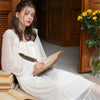 Noble Sleepwear Lace Dress Gown Elegant Nightgown Princess Night Dress Vintage Lace Gown Bride Bridesmaid Women Nightwear H810