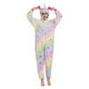 Women Unicorn Pajamas Sets Flannel Homewear Animal Pajamas Kigurumi  Winter Starry sky unicornio Nightie pijama mujer Sleepwear