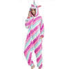 Women Unicorn Pajamas Sets Flannel Homewear Animal Pajamas Kigurumi  Winter Starry sky unicornio Nightie pijama mujer Sleepwear