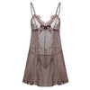 Women Nightgown Nightwear Sexy Lingerie Lace Nightdress V-neck Nightie Vintage Sleepwear Female Pijama Straps