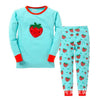 Autumn 2-7Y kids Santa Claus kids Pajamas/Pyjamas baby boy clothes children's Cartoon clothing summer cotton sleepwear wholesale