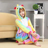 Kigurumi Unicorn Pajama Adult Animal Pikachu Onesie Men Women Couple 2019 Winter Pajamas Suit Onesies Sleepwear Flannel Pijamas