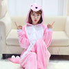 Kigurumi Unicorn Pajama Adult Animal Pikachu Onesie Men Women Couple 2019 Winter Pajamas Suit Onesies Sleepwear Flannel Pijamas