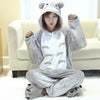 Kigurumi Unicorn Pajama Adult Animal Pikachu Onesie Men Women Couple 2019 Winter Pajamas Suit Onesies Sleepwear Flannel Pijamas