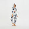 3D Cat Unisex Adult One-Piece Pajamas Cosplay Cartoon Adult Onesies One-piece Animal Sleepwear for Pyjamas Christmas Costume