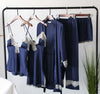 2019 European Ladies Pajamas Sets Satin Sleepwear 5 Pieces Pyjamas Sexy Lace Sleep Lounge Sleeveless Pijama Silk Nightwear