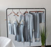 2019 European Ladies Pajamas Sets Satin Sleepwear 5 Pieces Pyjamas Sexy Lace Sleep Lounge Sleeveless Pijama Silk Nightwear