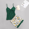 Silk Shirt Female Sleeping Shorts Women Sleepwear For Girl Sleeping Suit Women 1309
