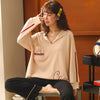 pajama sets women 100% cotton long sleeve casual sleepwear women pyjama pijamas para mujer  woman home clothes   pajamas adult