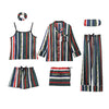 7 Pieces Sleepwear Pajamas for Women Sexy Lingerie Pajama Set Women Satin Silk Pajamas Spring Summer Autumn Soft Sleepwear