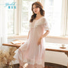 Girl Robe Lace Robe Pajamas Women Princess Vintage Homewear set Sleepwear Robes Lace Nightgown Autumn