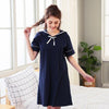 fashion cartoon print Girl Sleepwear Cotton stripe Nightdress 2019 Summer Women sleeveless Nightgown Home Wear Lovely Nightgowns
