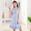 fashion cartoon print Girl Sleepwear Cotton stripe Nightdress 2019 Summer Women sleeveless Nightgown Home Wear Lovely Nightgowns