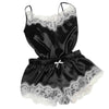 Fashion women summer 2019 Sexy Lace Sleepwear Lingerie sleeveless tops underwear set Nightdress home clothes female pajamas  red