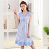 2019 Summer Women sleeveless Nightgown Home Wear Lovely Nightgowns for Women fashion print Girl Sleepwear Cotton Nightgown Shirt