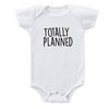 Totally Planned and Not So Much Newborn Twin Baby Clothes Summer Short Sleeved One-piece Unisex Baby Body Sleepwear