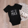 Totally Planned and Not So Much Newborn Twin Baby Clothes Summer Short Sleeved One-piece Unisex Baby Body Sleepwear
