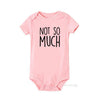 Totally Planned and Not So Much Newborn Twin Baby Clothes Summer Short Sleeved One-piece Unisex Baby Body Sleepwear