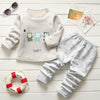 Infant baby boys pajamas clothing sets autumn winter toddler girlsl kids cotton cartoon thick clothes children warm sleepwear