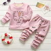 Infant baby boys pajamas clothing sets autumn winter toddler girlsl kids cotton cartoon thick clothes children warm sleepwear