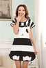 2019 new arrive women's one size sleepwear womens short sleeve loose shirt women's night cute cartoon nightgown summer dress hot