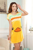 2019 new arrive women's one size sleepwear womens short sleeve loose shirt women's night cute cartoon nightgown summer dress hot
