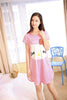 2019 new arrive women's one size sleepwear womens short sleeve loose shirt women's night cute cartoon nightgown summer dress hot