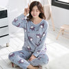 Pajamas Set Women Plush Warm Sexy Autumn Winter Thick Pyjamas Flannel Home Spring  Cartoon Student Sleepwear 2Piece/Set Big Size