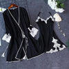 Summer Night Robe Sexy Women 2PC Strap Top Suit Sleepwear Sets Casual Pajamas Home Wear Nightwear Sleep Kimono Bath Gown