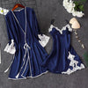 Summer Night Robe Sexy Women 2PC Strap Top Suit Sleepwear Sets Casual Pajamas Home Wear Nightwear Sleep Kimono Bath Gown