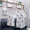 2019 Brand Cotton Pajamas Set Cute Bear Women Sexy Soft Pyjama Mom Home Sleepwear Long Shirt Shorts Blinder 4 Pieces/Set