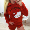Hot Women Winter Warm Coral Velvet Winter Nightdress  Thick Hooded Sleepwear Pajamas Sets