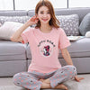 2018 new girl Short sleeved pajamas Autumn women nightwear ladies sleepwear suit cartoon lovely suit student cute home clothes