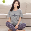 2018 new girl Short sleeved pajamas Autumn women nightwear ladies sleepwear suit cartoon lovely suit student cute home clothes