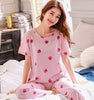 2018 new girl Short sleeved pajamas Autumn women nightwear ladies sleepwear suit cartoon lovely suit student cute home clothes