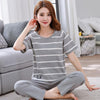 2018 new girl Short sleeved pajamas Autumn women nightwear ladies sleepwear suit cartoon lovely suit student cute home clothes