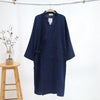 Summer New thin Robe Loose men Japanese Style bathrobe 100% cotton double deck gauze Sleepwear Sleeprobe home Wear Leisure wear