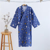 Summer New thin Robe Loose men Japanese Style bathrobe 100% cotton double deck gauze Sleepwear Sleeprobe home Wear Leisure wear
