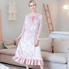 Fdfklak M-XXL Plus size autumn new female nightgown night dress women nightwear lingerie sexy sleepwear sleeping dress Q1538