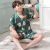 BZEL Sleepwear Women's Couple Pajamas Pijamas Women Satin Pyjama Woman Home Wear Silk Pyjama Set Home Suit Big Size Dropshipping