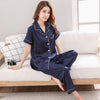BZEL Sleepwear Women's Couple Pajamas Pijamas Women Satin Pyjama Woman Home Wear Silk Pyjama Set Home Suit Big Size Dropshipping