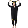 Kigurumi Cartoon Onesie Pokemon Cosplay Umbreon Pajamas Girl Women Adult Black Sleepwear Party Jumpsuit Winter Sleep Overalls XL
