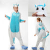 2019 Winter Christmas Kigurumi Pajama Adult Animal Unicorn Onesie Women Men Couple Pajamas Set Kegurumi Sleepwear Flannel Zipper