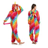 2019 Winter Christmas Kigurumi Pajama Adult Animal Unicorn Onesie Women Men Couple Pajamas Set Kegurumi Sleepwear Flannel Zipper