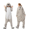 2019 Winter Christmas Kigurumi Pajama Adult Animal Unicorn Onesie Women Men Couple Pajamas Set Kegurumi Sleepwear Flannel Zipper