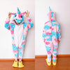 2019 Winter Christmas Kigurumi Pajama Adult Animal Unicorn Onesie Women Men Couple Pajamas Set Kegurumi Sleepwear Flannel Zipper