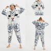 2019 Winter Christmas Kigurumi Pajama Adult Animal Unicorn Onesie Women Men Couple Pajamas Set Kegurumi Sleepwear Flannel Zipper