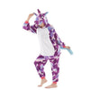 2019 Winter Christmas Kigurumi Pajama Adult Animal Unicorn Onesie Women Men Couple Pajamas Set Kegurumi Sleepwear Flannel Zipper