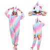 2019 Winter Christmas Kigurumi Pajama Adult Animal Unicorn Onesie Women Men Couple Pajamas Set Kegurumi Sleepwear Flannel Zipper