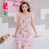 Summer Women Sleepwear Cotton Sleeveless Mini Nightgown Women Cotton Female Nightwear Plus Size Nightdress Sexy Home Dress Sleep